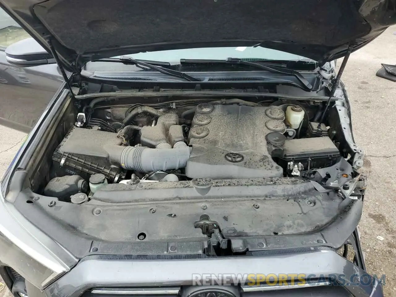 12 fotografías del automóvil dañado JTEFU5JR9M5244243 TOYOTA 4RUNNER 2021