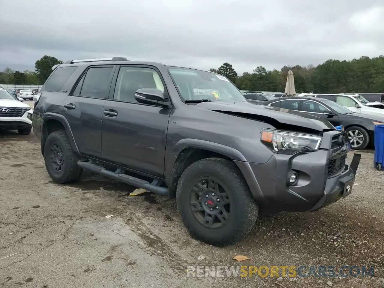 4 fotografías del automóvil dañado JTEFU5JR9M5244243 TOYOTA 4RUNNER 2021