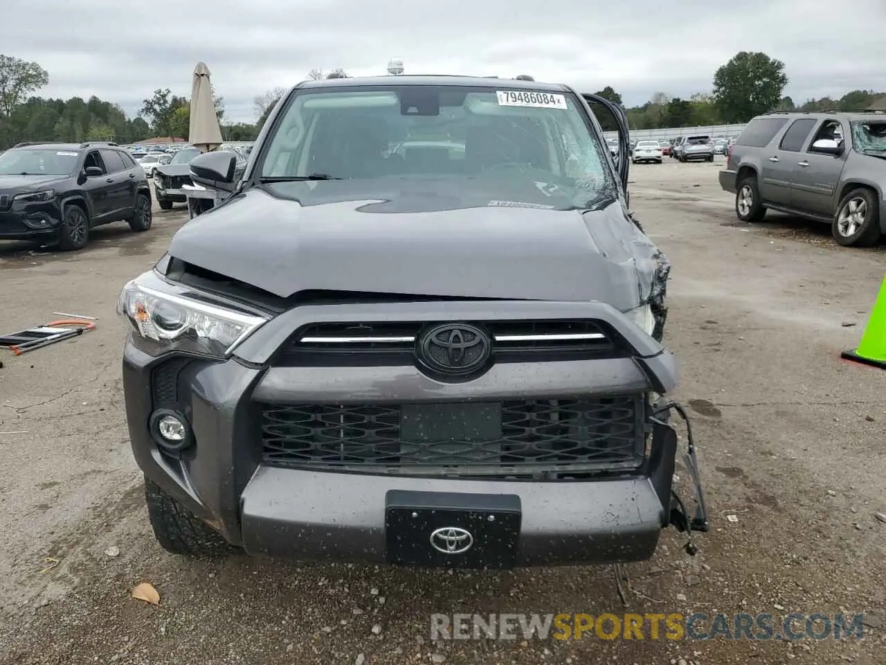 5 fotografías del automóvil dañado JTEFU5JR9M5244243 TOYOTA 4RUNNER 2021