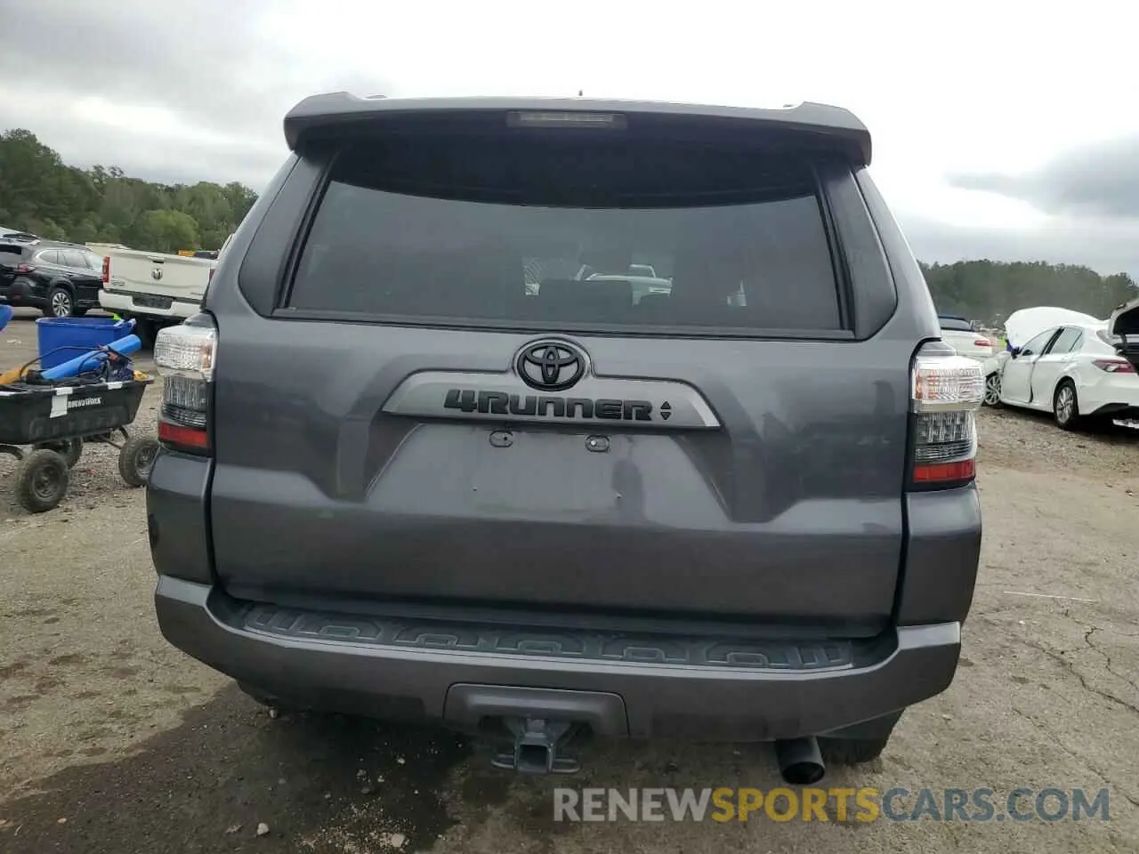 6 fotografías del automóvil dañado JTEFU5JR9M5244243 TOYOTA 4RUNNER 2021