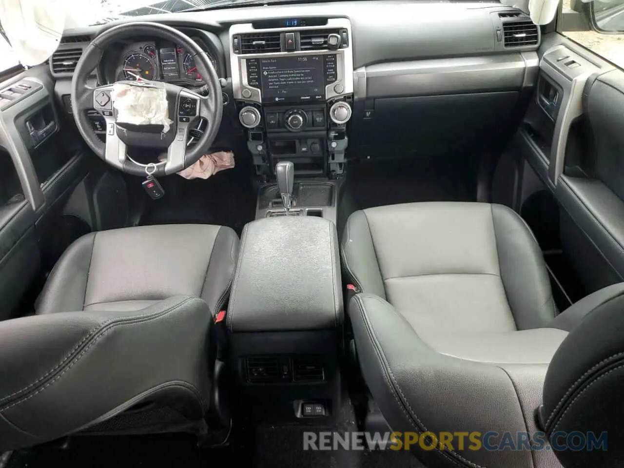 8 fotografías del automóvil dañado JTEFU5JR9M5244243 TOYOTA 4RUNNER 2021