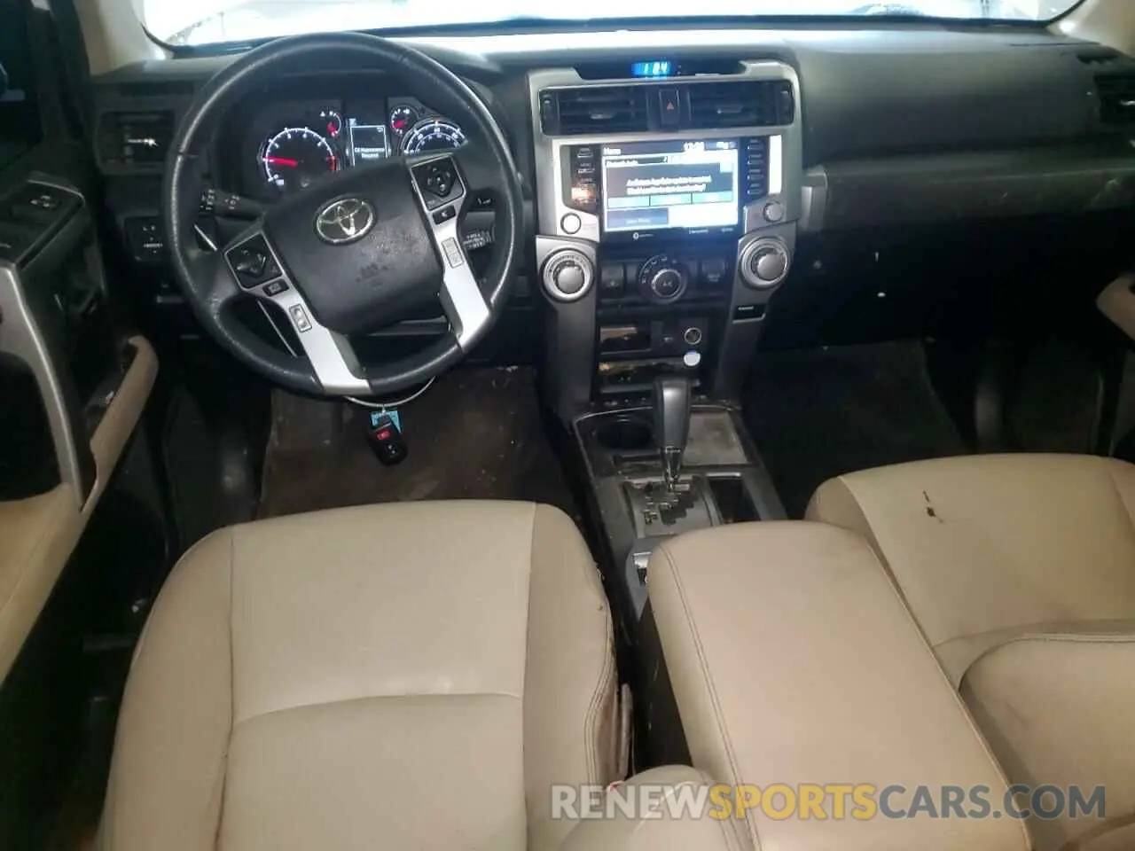 8 fotografías del automóvil dañado JTEFU5JRXM5236619 TOYOTA 4RUNNER 2021