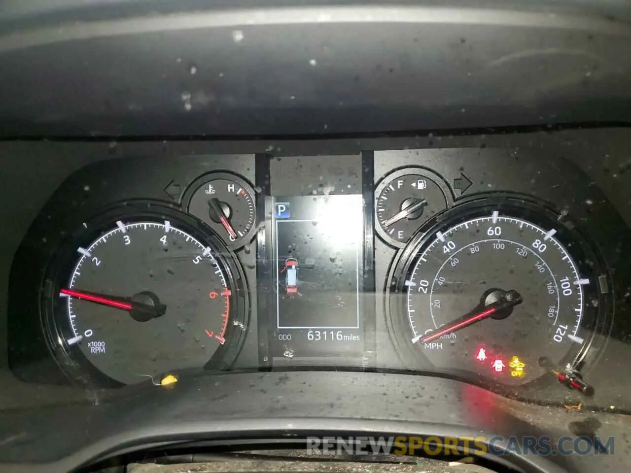 9 fotografías del automóvil dañado JTEFU5JRXM5236619 TOYOTA 4RUNNER 2021