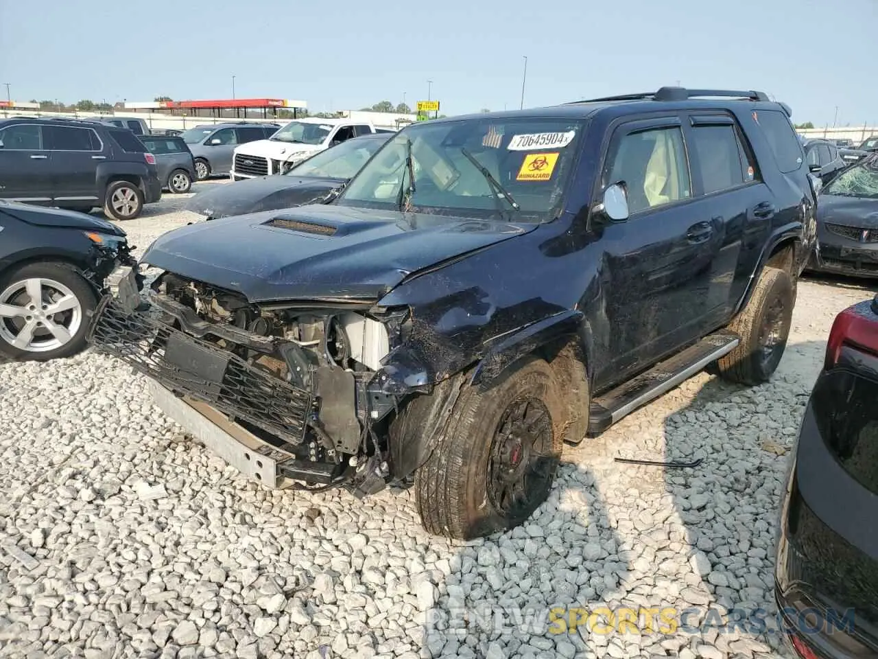1 fotografías del automóvil dañado JTEHU5JR1M5866750 TOYOTA 4RUNNER 2021