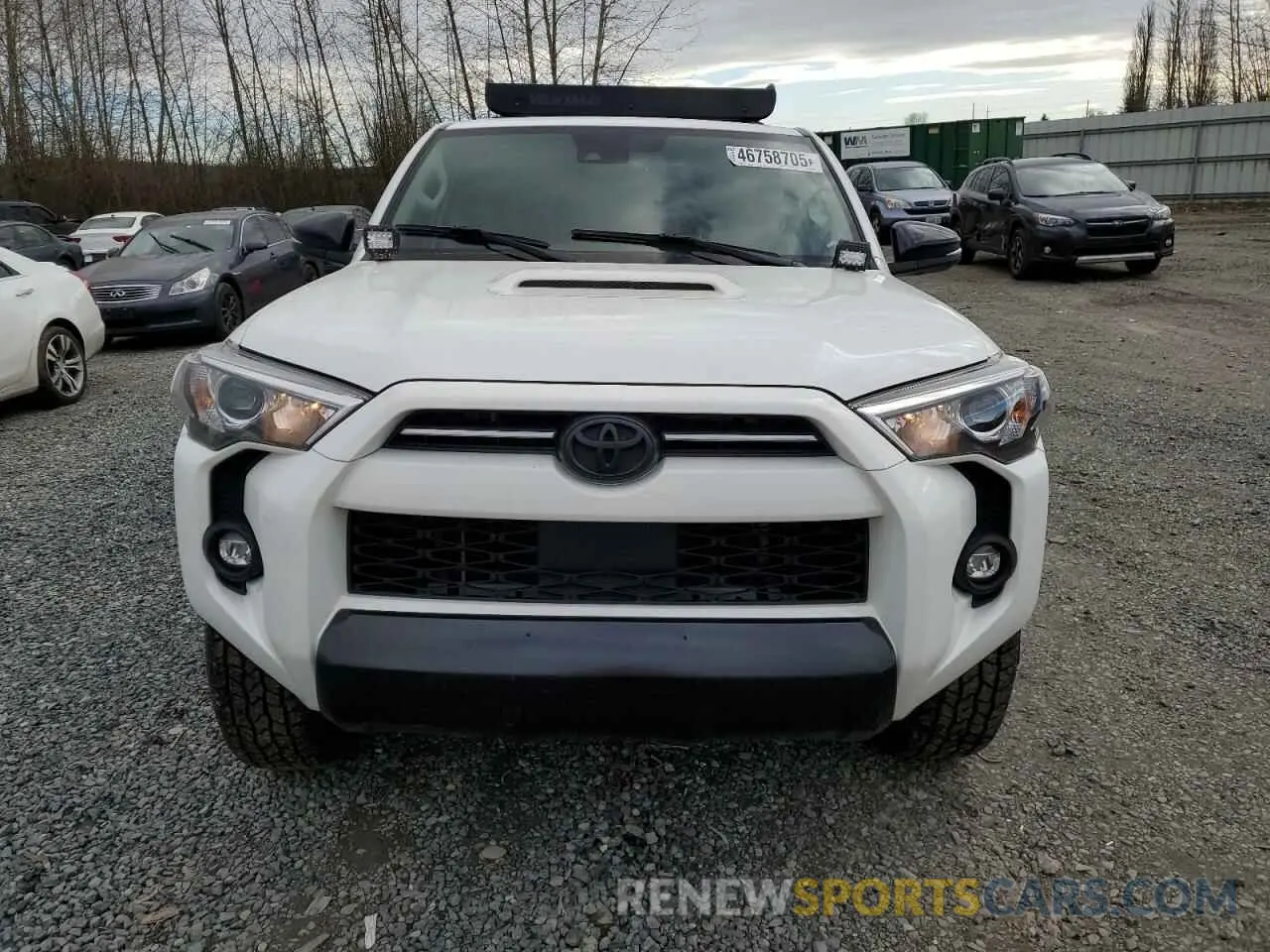 5 fotografías del automóvil dañado JTEHU5JR3M5886319 TOYOTA 4RUNNER 2021