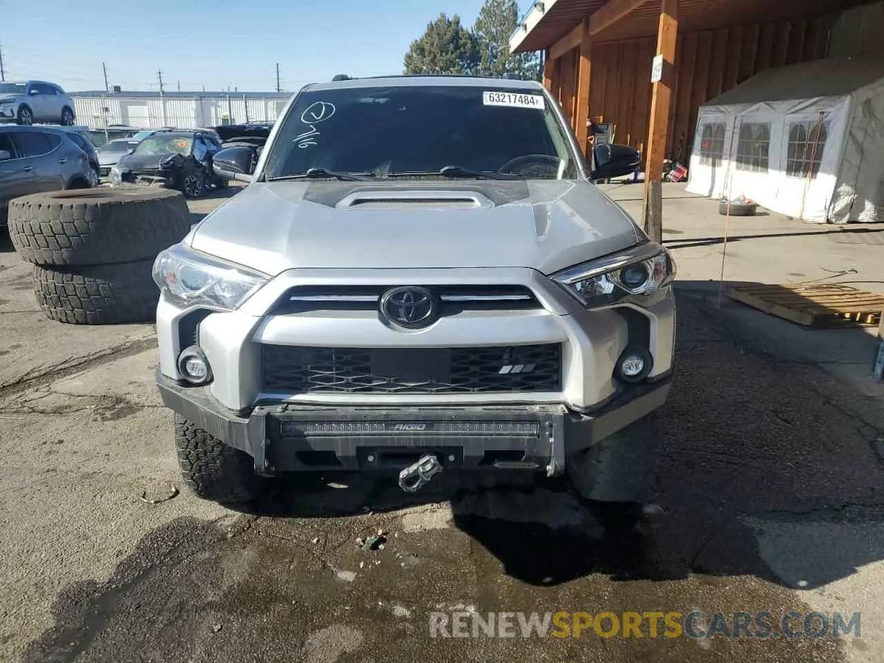 5 fotografías del automóvil dañado JTEHU5JR9M5890018 TOYOTA 4RUNNER 2021