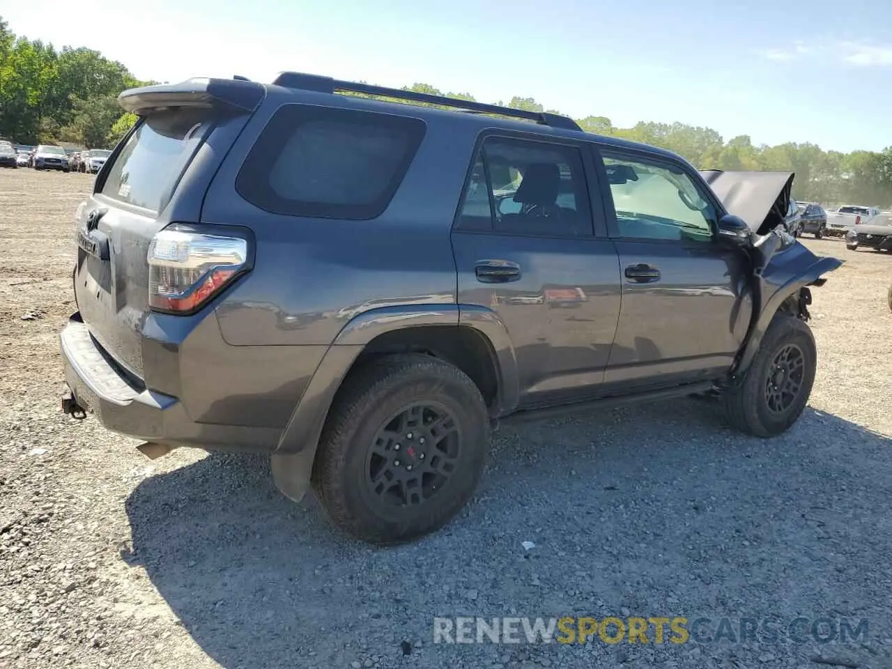 3 fotografías del automóvil dañado JTEHU5JRXM5903651 TOYOTA 4RUNNER 2021