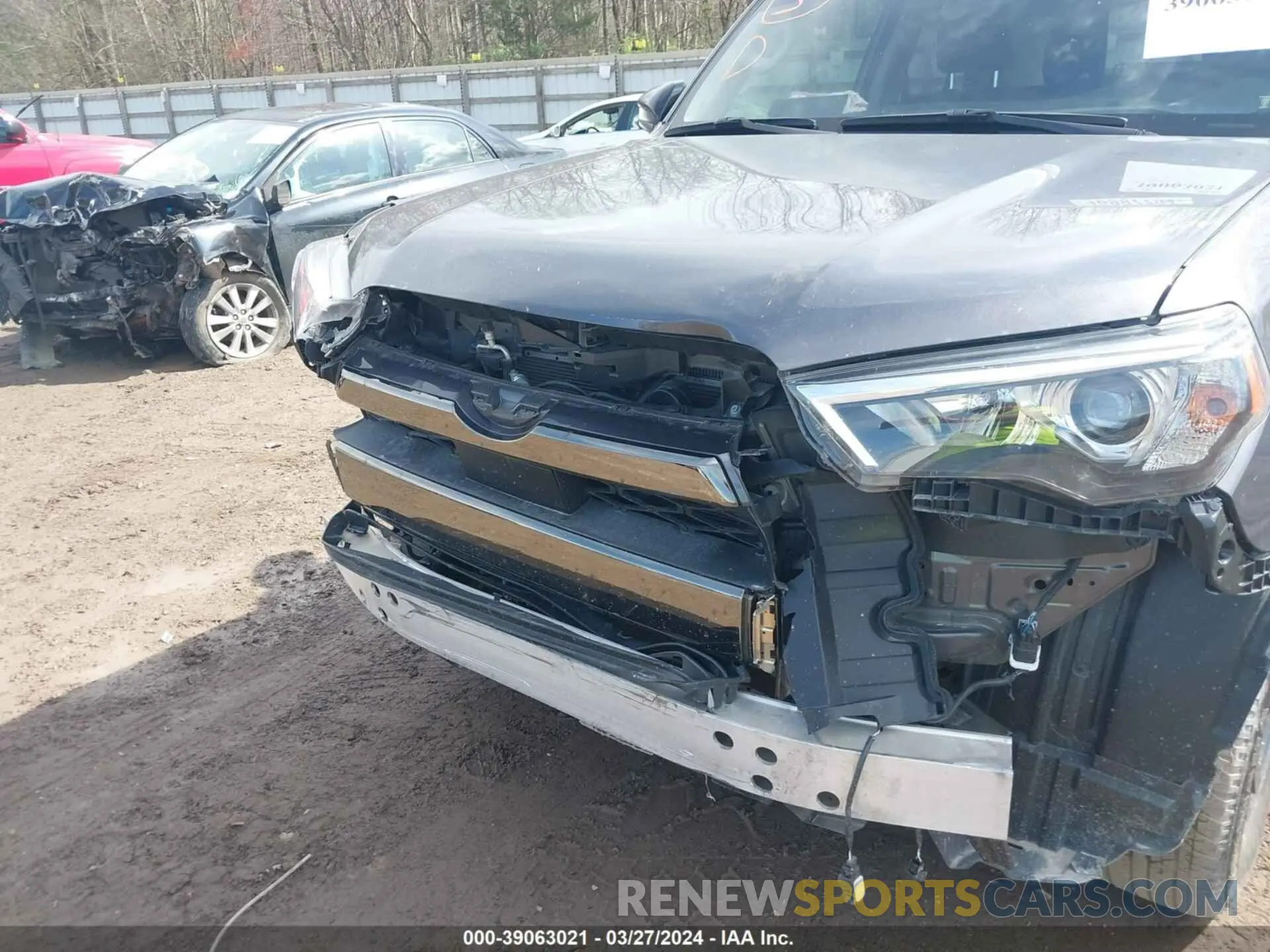 6 fotografías del automóvil dañado JTEJU5JR2M5949640 TOYOTA 4RUNNER 2021