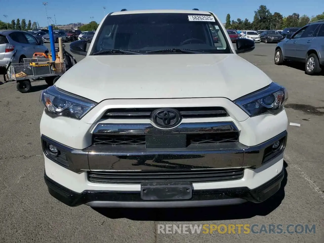 5 fotografías del automóvil dañado JTEJU5JR8M5965583 TOYOTA 4RUNNER 2021