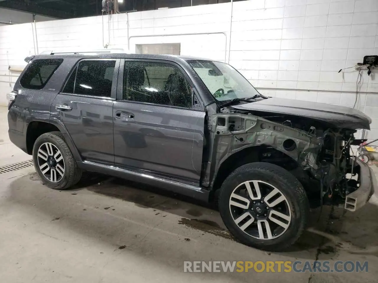 4 fotografías del automóvil dañado JTEKU5JR2M5841734 TOYOTA 4RUNNER 2021