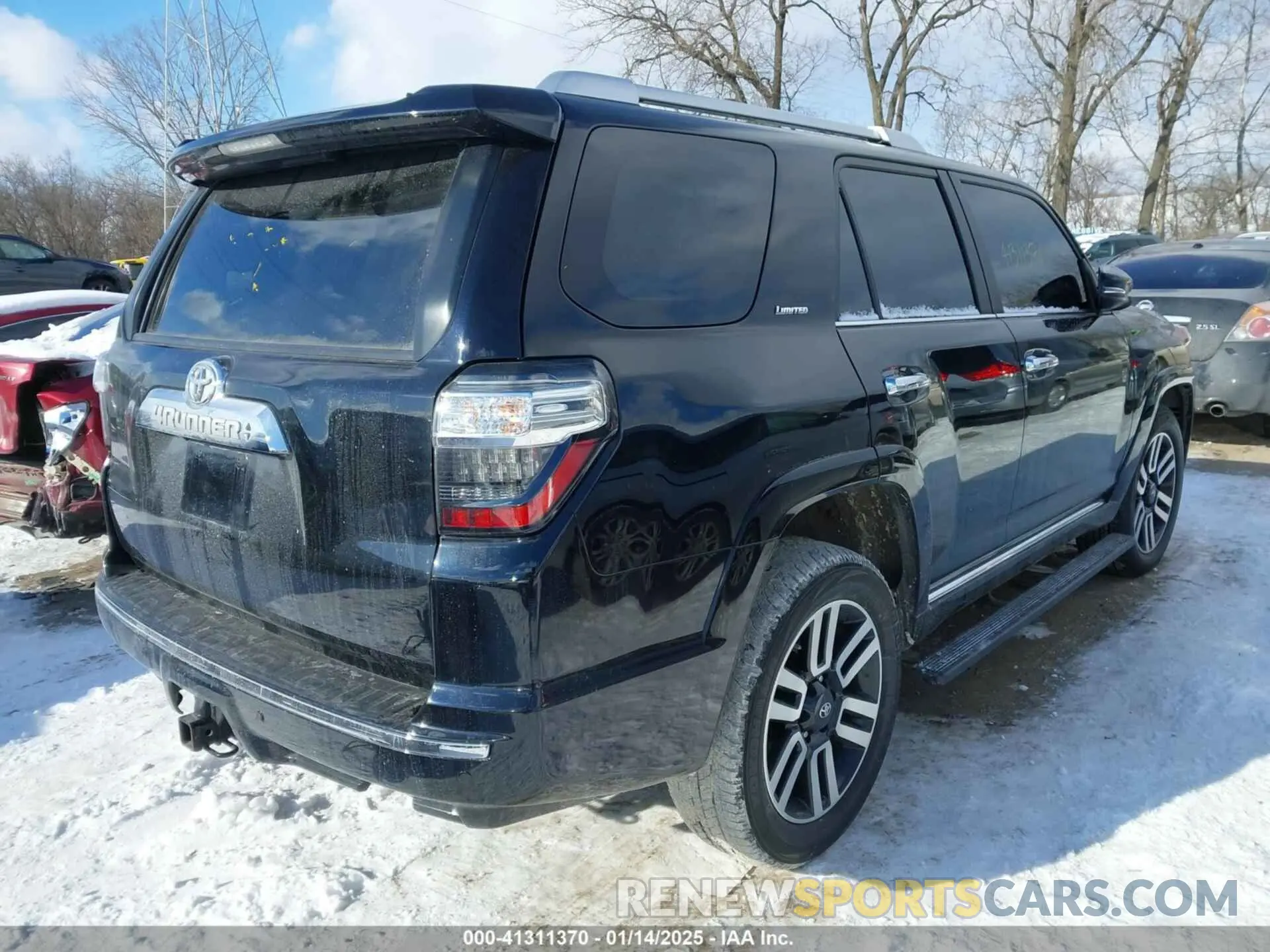 4 fotografías del automóvil dañado JTEKU5JR2M5862180 TOYOTA 4RUNNER 2021