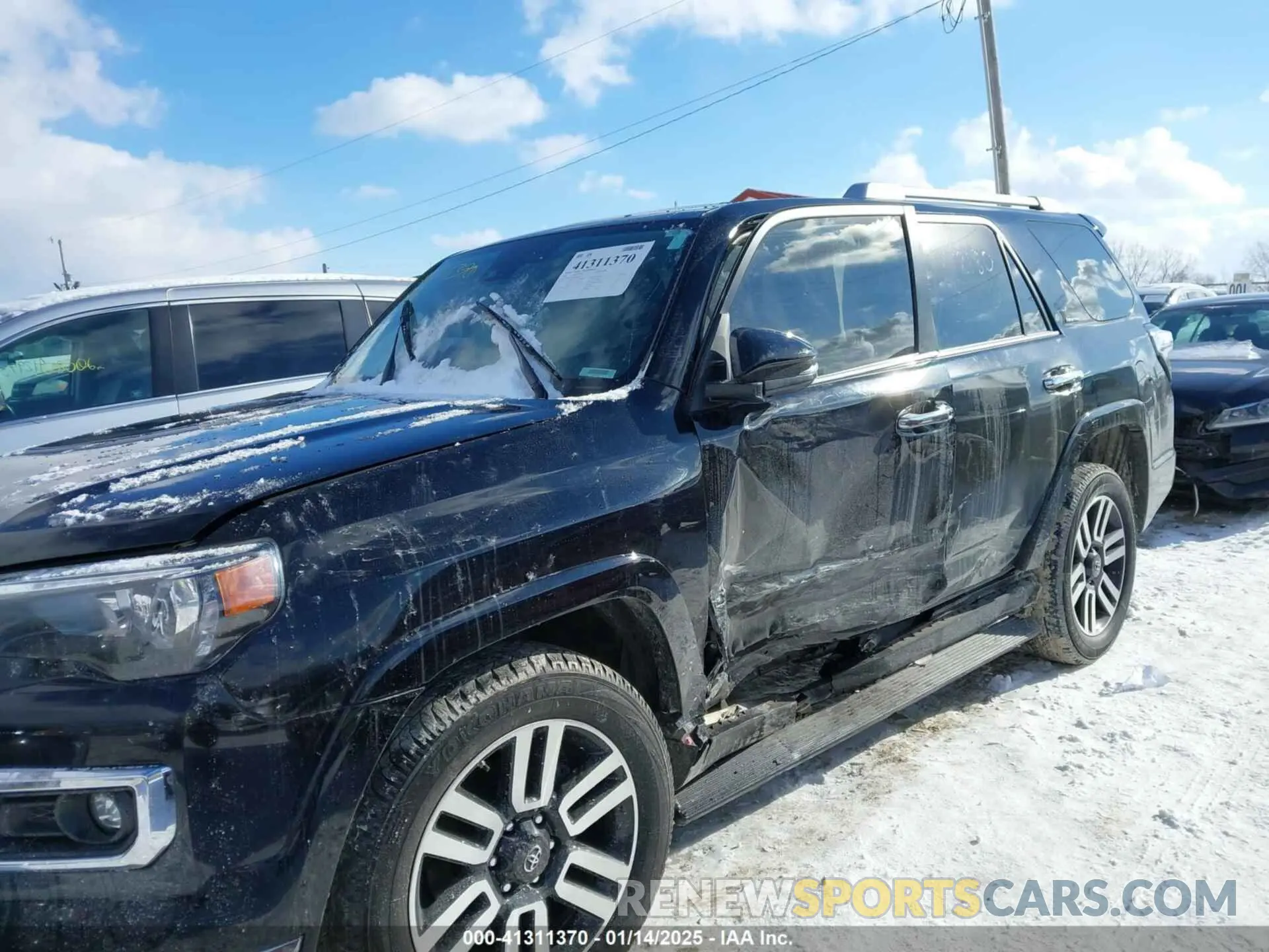 6 fotografías del automóvil dañado JTEKU5JR2M5862180 TOYOTA 4RUNNER 2021
