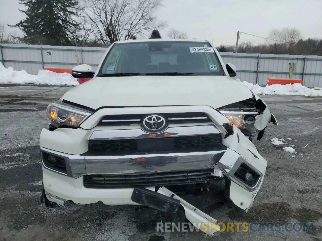 5 fotografías del automóvil dañado JTEKU5JR4M5844702 TOYOTA 4RUNNER 2021