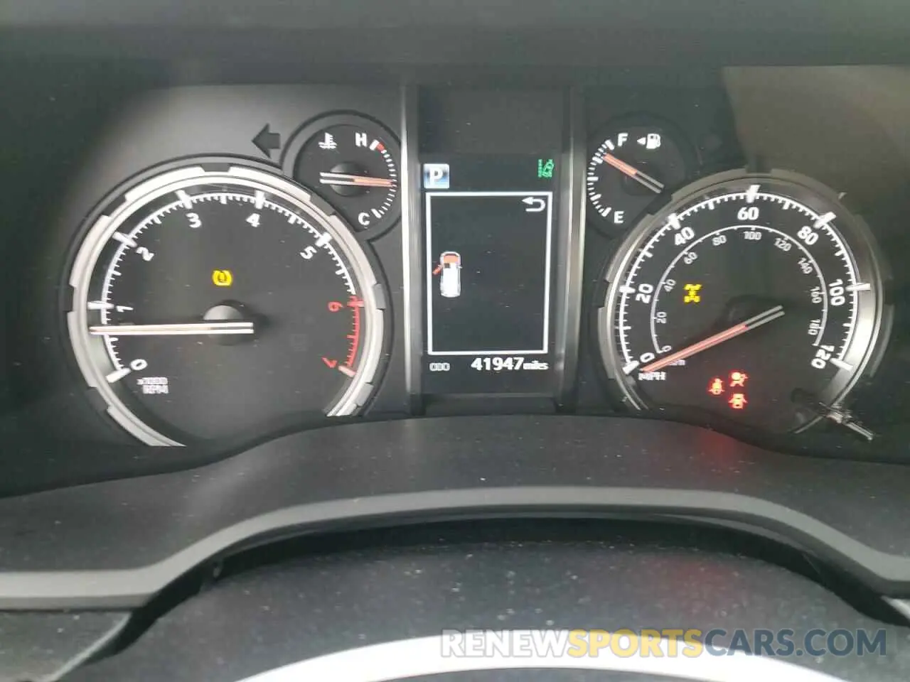 9 fotografías del automóvil dañado JTEKU5JR4M5844702 TOYOTA 4RUNNER 2021
