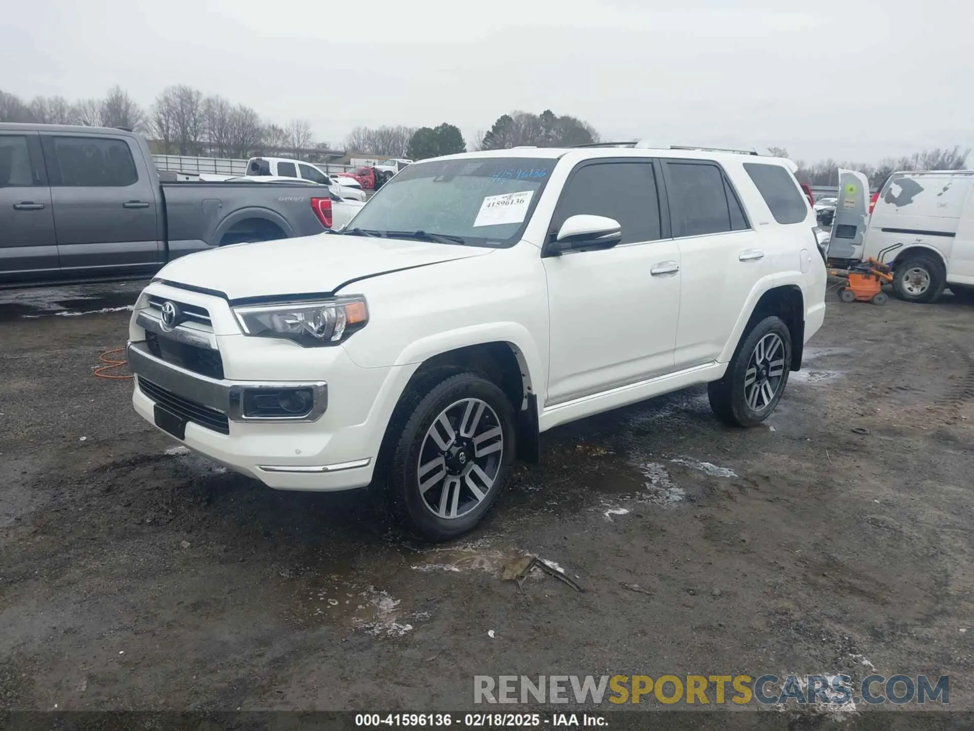 2 fotografías del automóvil dañado JTEKU5JR4M5892698 TOYOTA 4RUNNER 2021