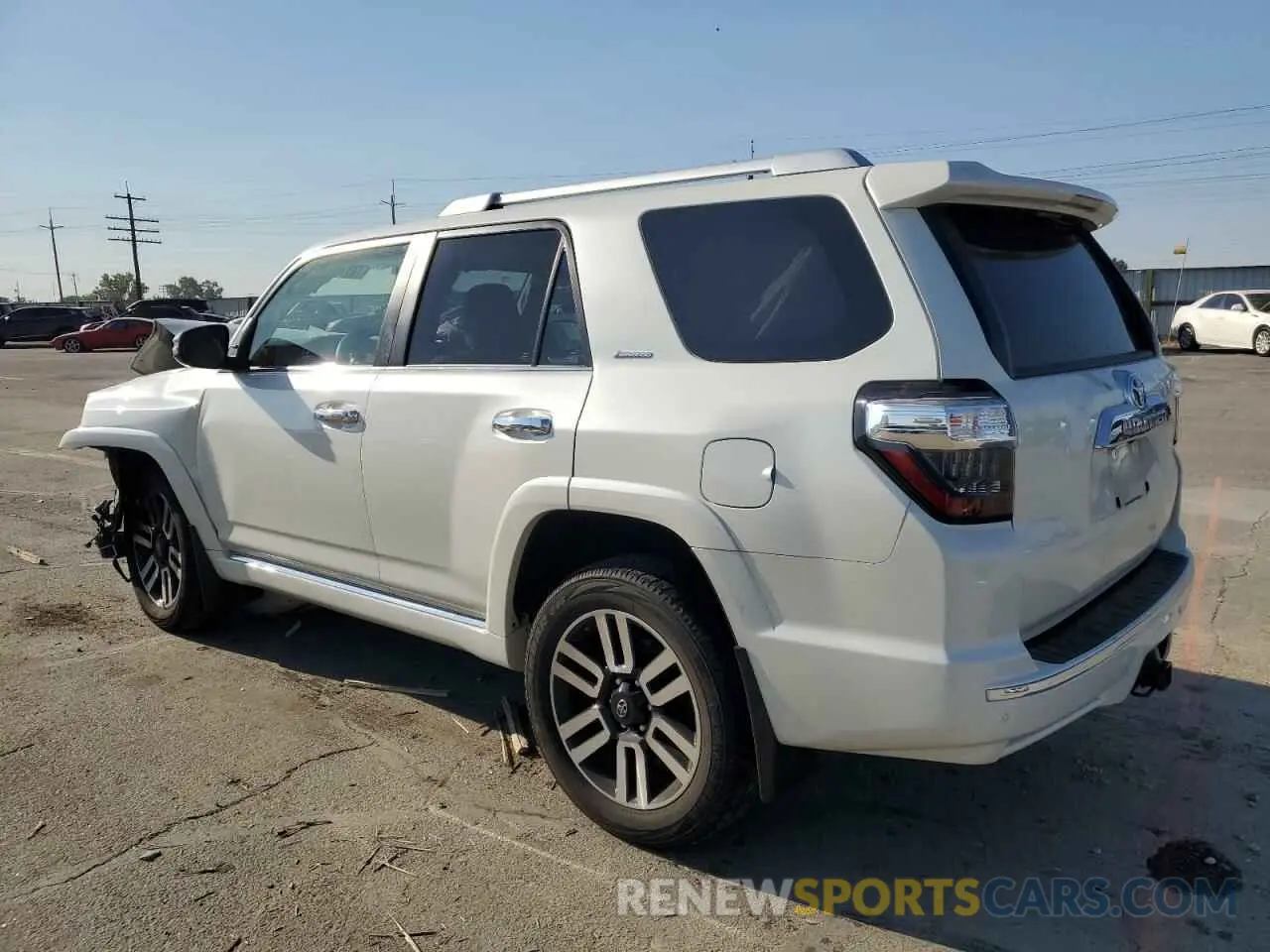 2 fotografías del automóvil dañado JTEKU5JR5M5924770 TOYOTA 4RUNNER 2021