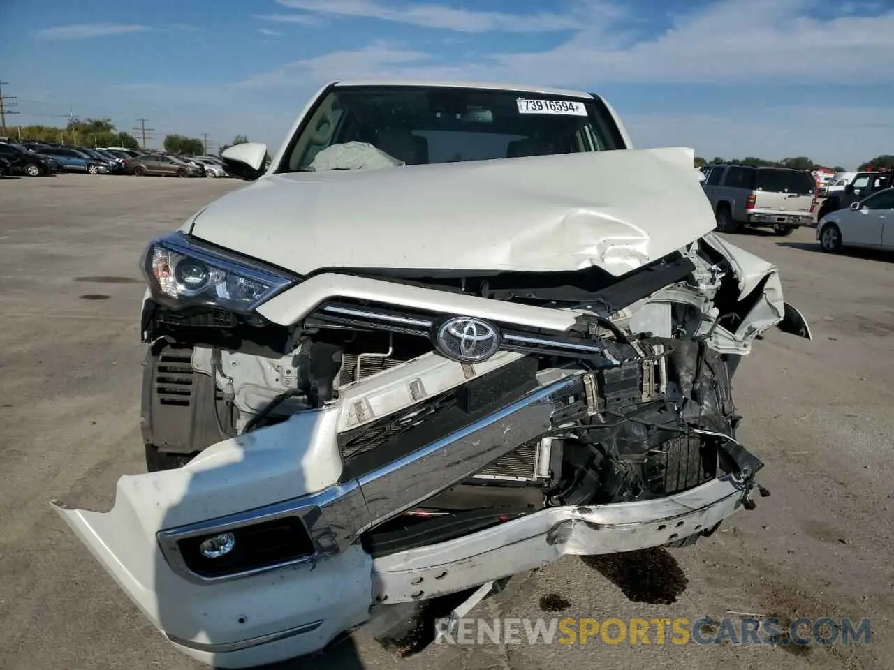 5 fotografías del automóvil dañado JTEKU5JR5M5924770 TOYOTA 4RUNNER 2021