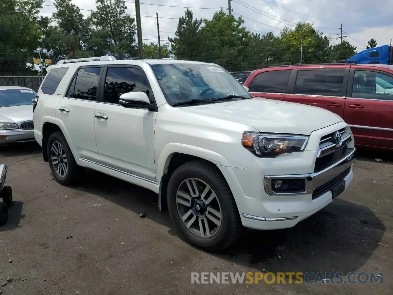 4 fotografías del automóvil dañado JTEKU5JR6M5879712 TOYOTA 4RUNNER 2021