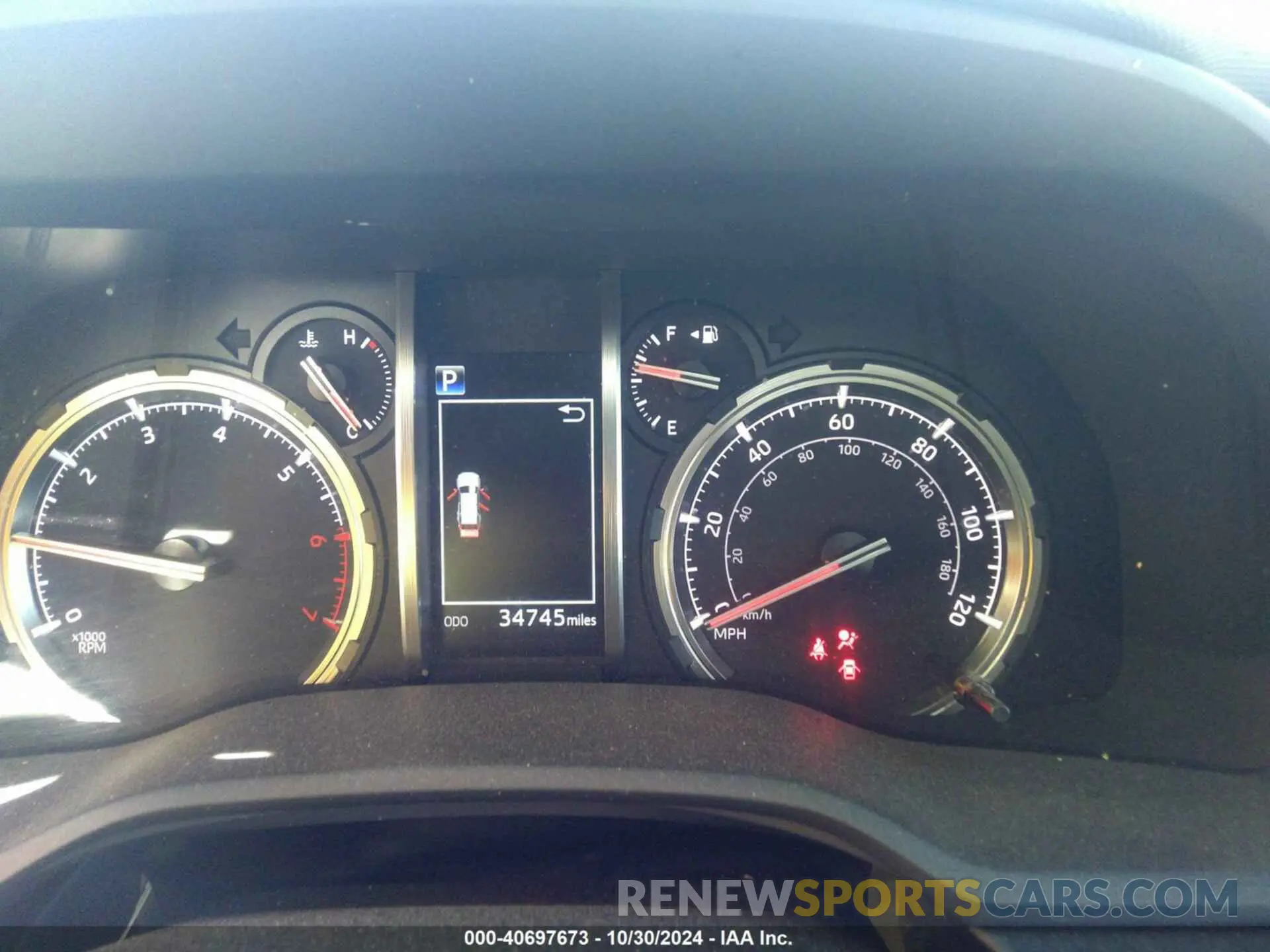 7 fotografías del automóvil dañado JTEKU5JR6M5881881 TOYOTA 4RUNNER 2021