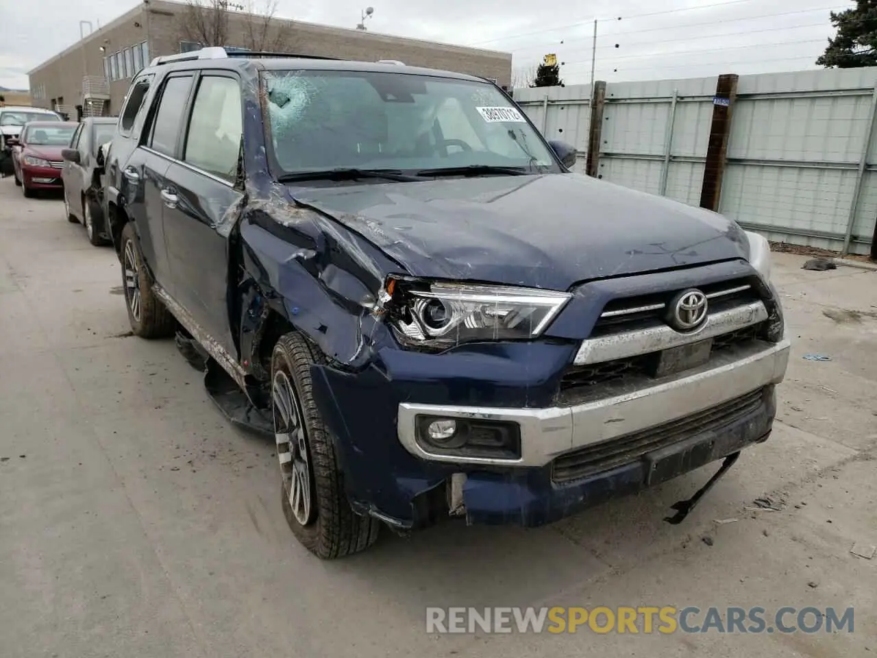 1 fotografías del automóvil dañado JTEKU5JR6M5941626 TOYOTA 4RUNNER 2021