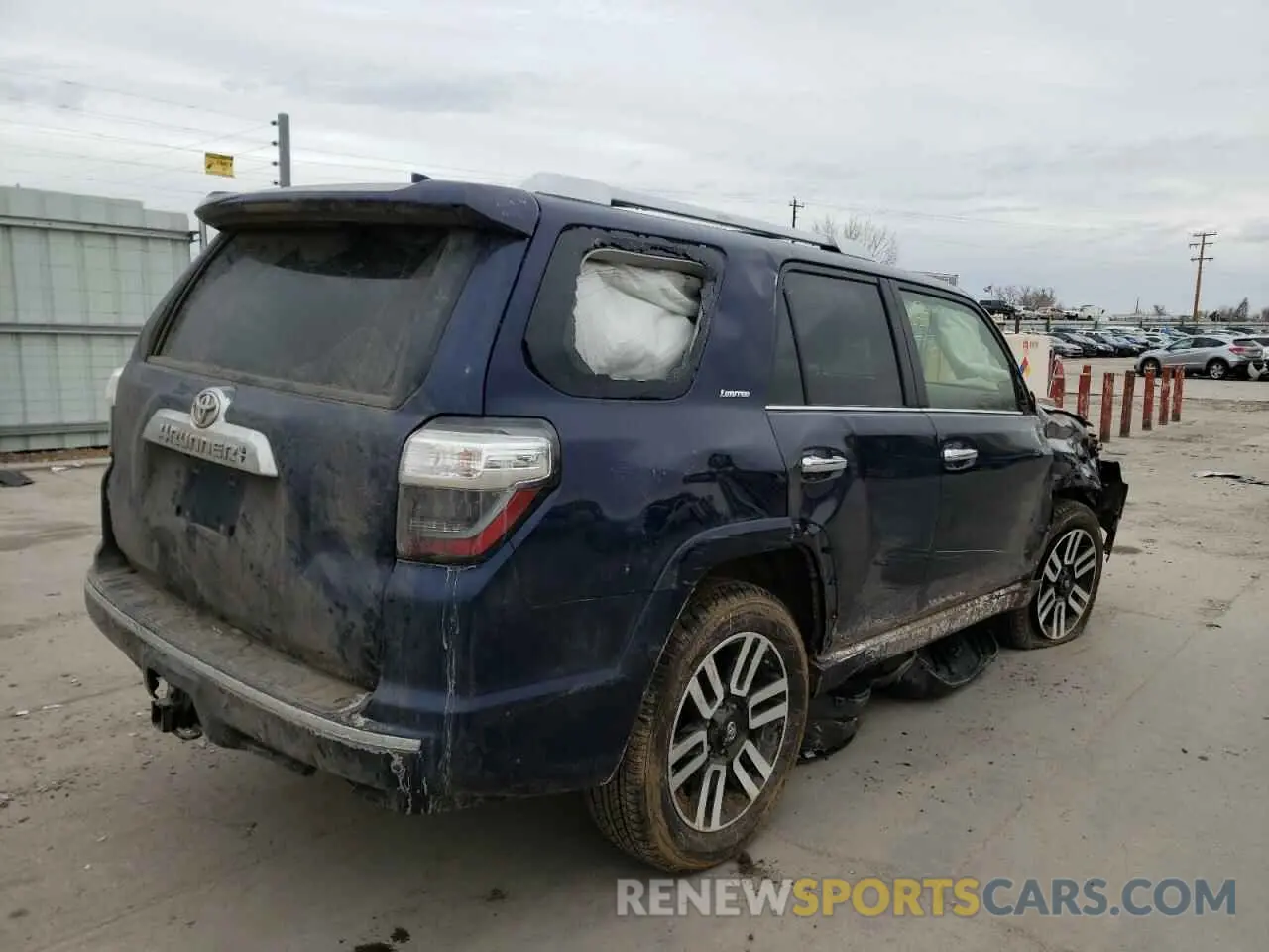 4 fotografías del automóvil dañado JTEKU5JR6M5941626 TOYOTA 4RUNNER 2021