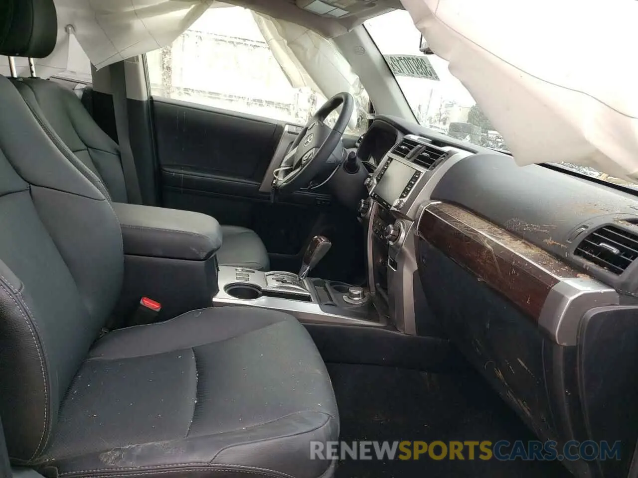 5 fotografías del automóvil dañado JTEKU5JR6M5941626 TOYOTA 4RUNNER 2021