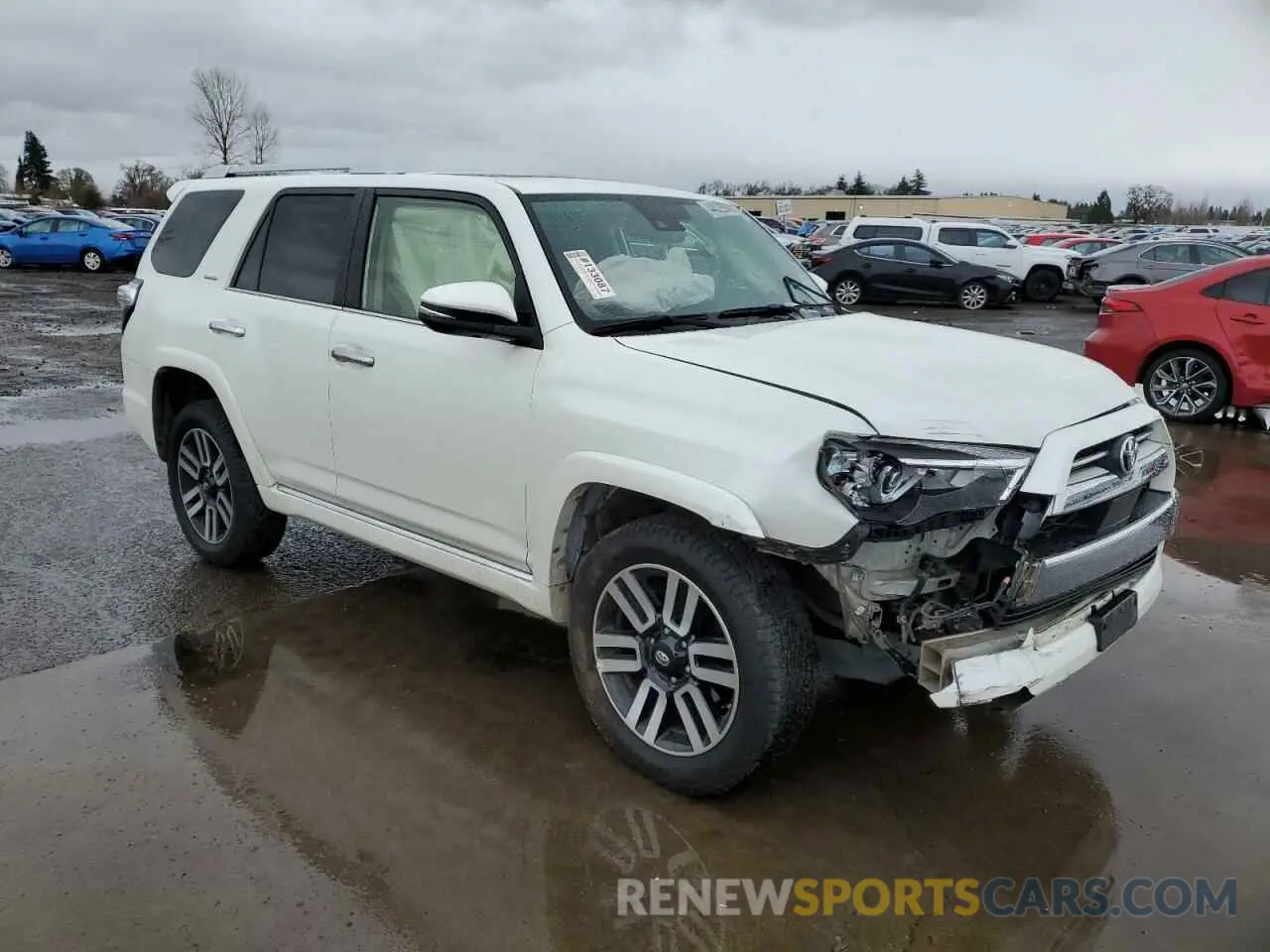 4 fotografías del automóvil dañado JTEKU5JR7M5848758 TOYOTA 4RUNNER 2021