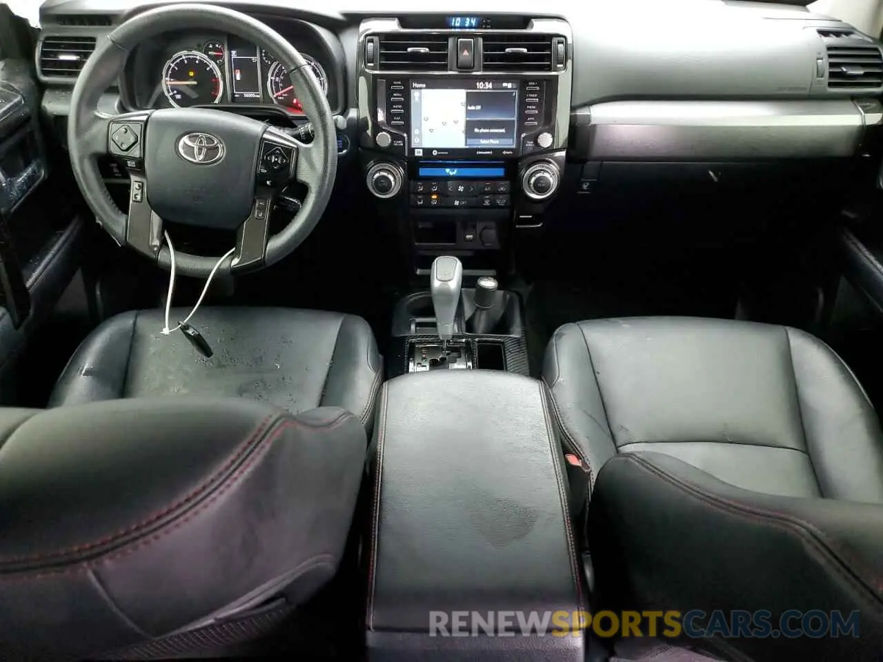8 fotografías del automóvil dañado JTELU5JRXM5953590 TOYOTA 4RUNNER 2021