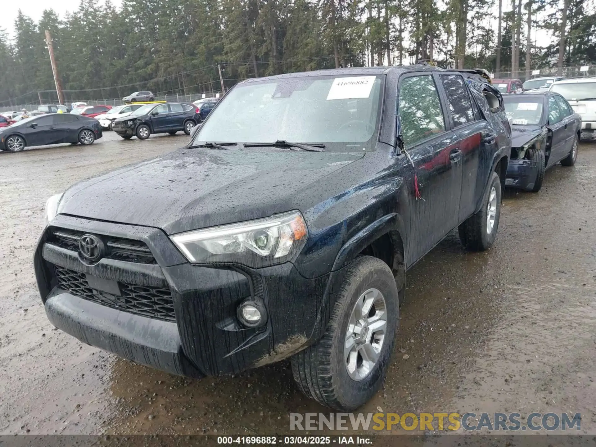 2 fotografías del automóvil dañado JTEMU5JR0M5907013 TOYOTA 4RUNNER 2021