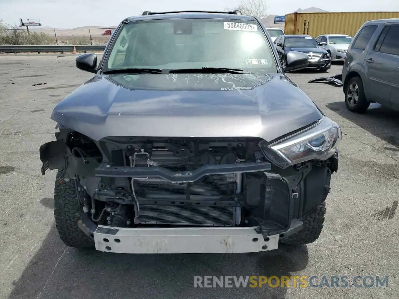 5 fotografías del automóvil dañado JTEMU5JR0M5962609 TOYOTA 4RUNNER 2021