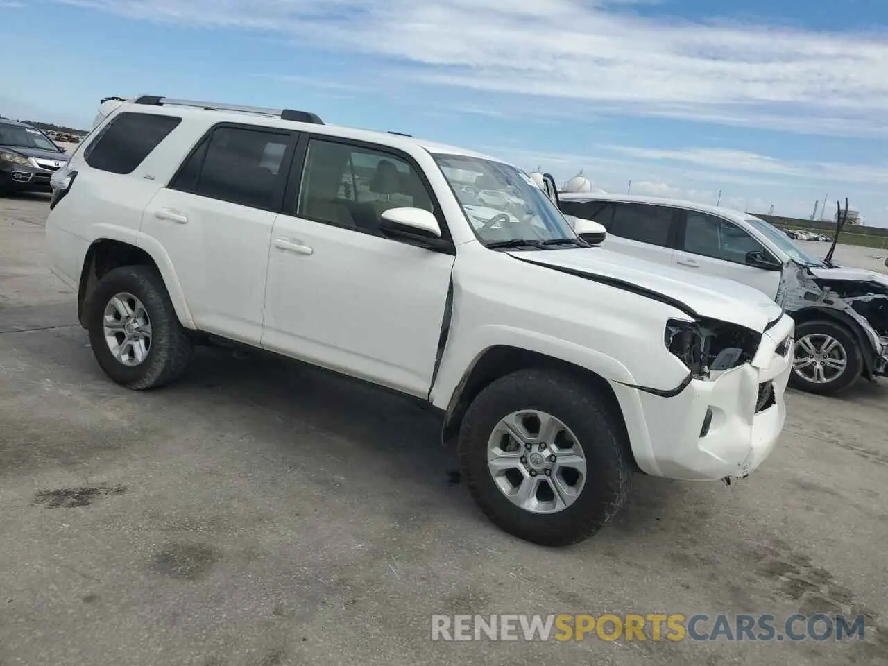 4 fotografías del automóvil dañado JTEMU5JR2M5966631 TOYOTA 4RUNNER 2021