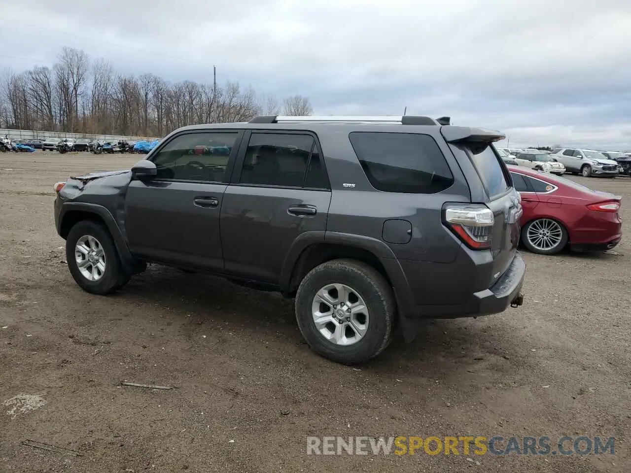2 fotografías del automóvil dañado JTEMU5JR3M5840827 TOYOTA 4RUNNER 2021