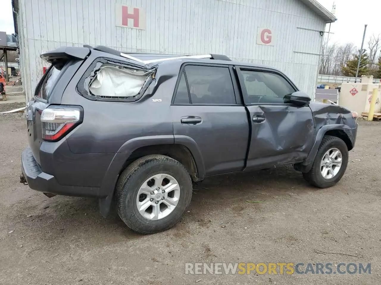 3 fotografías del automóvil dañado JTEMU5JR3M5840827 TOYOTA 4RUNNER 2021