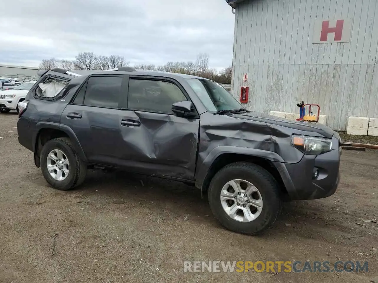 4 fotografías del automóvil dañado JTEMU5JR3M5840827 TOYOTA 4RUNNER 2021
