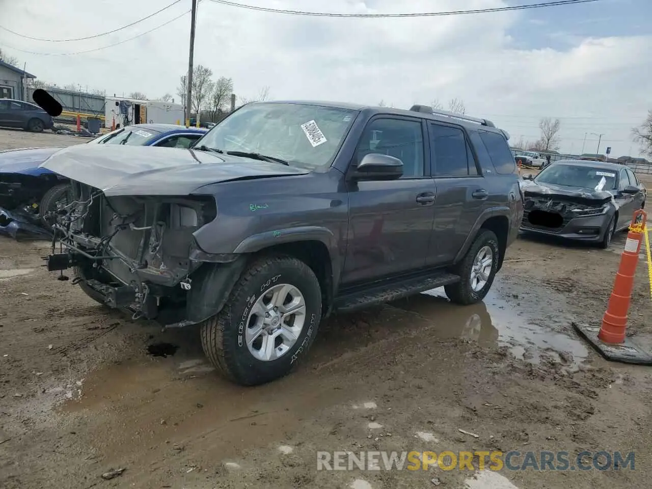 1 fotografías del automóvil dañado JTEMU5JR3M5903408 TOYOTA 4RUNNER 2021