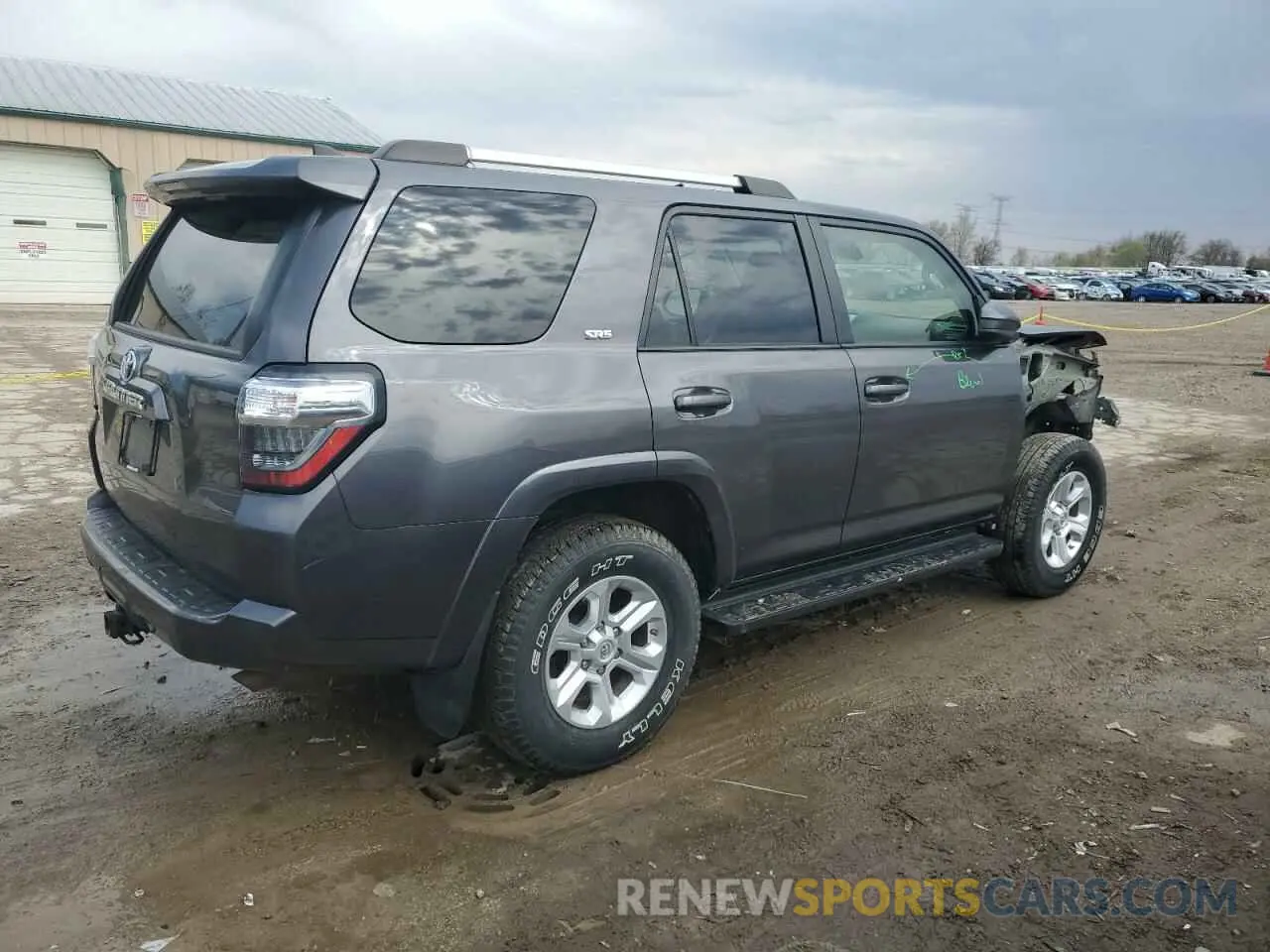 3 fotografías del automóvil dañado JTEMU5JR3M5903408 TOYOTA 4RUNNER 2021