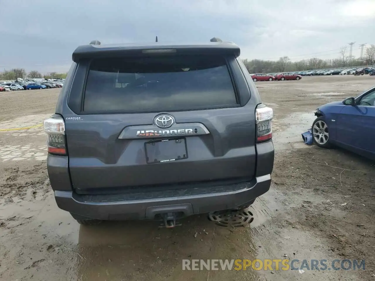 6 fotografías del automóvil dañado JTEMU5JR3M5903408 TOYOTA 4RUNNER 2021