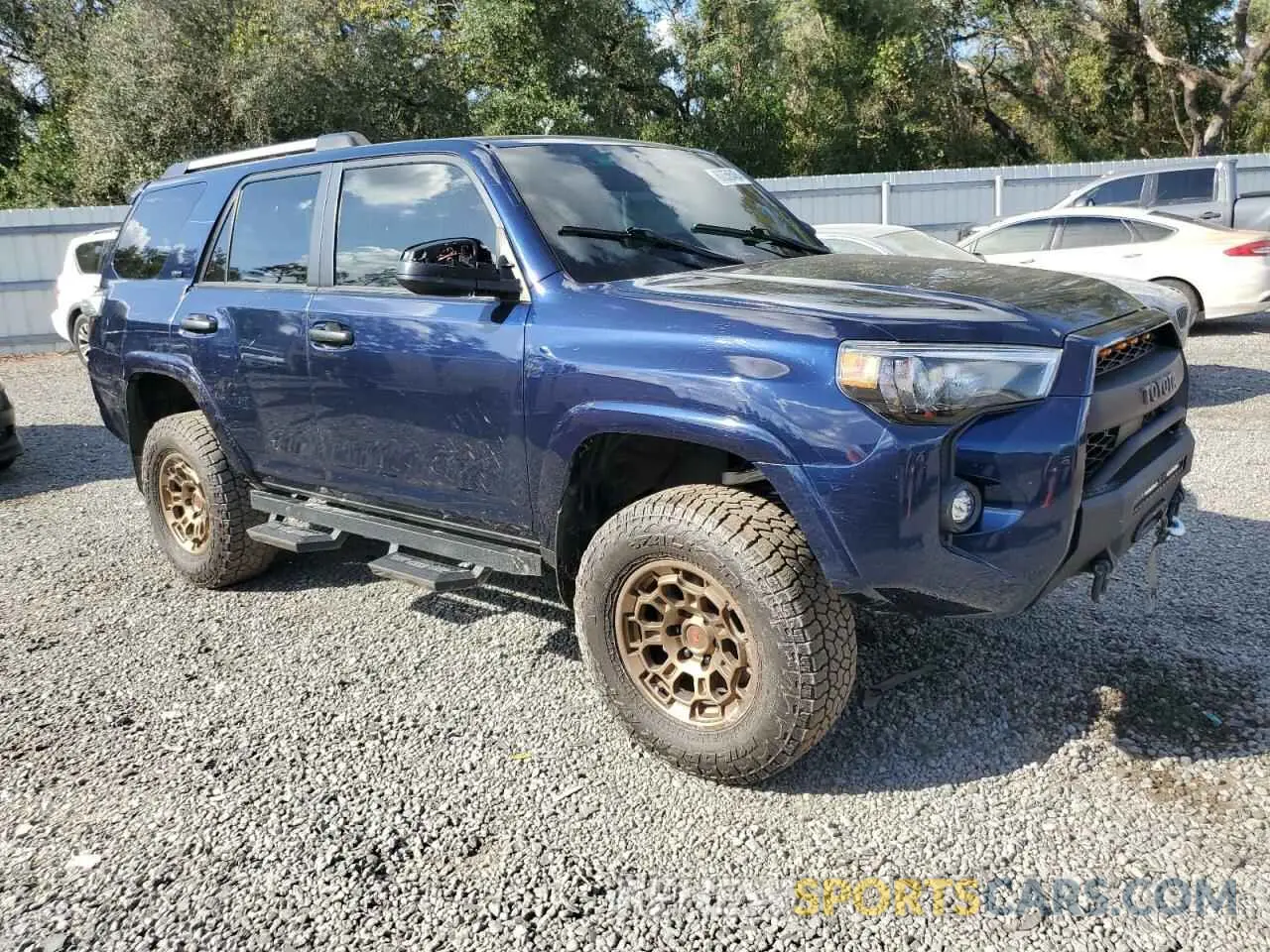 4 fotografías del automóvil dañado JTEMU5JR3M5942869 TOYOTA 4RUNNER 2021
