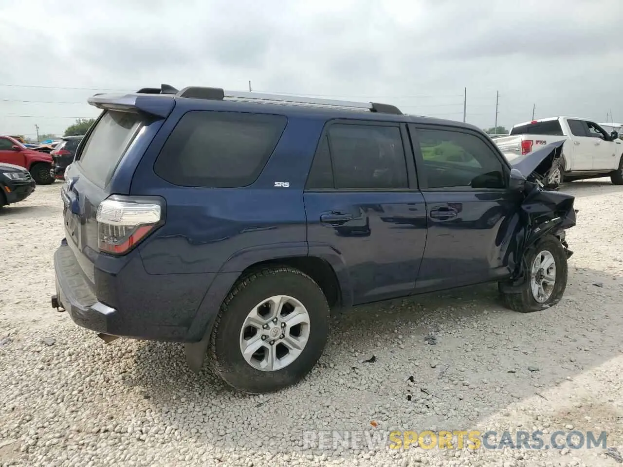 3 fotografías del automóvil dañado JTEMU5JR4M5917821 TOYOTA 4RUNNER 2021