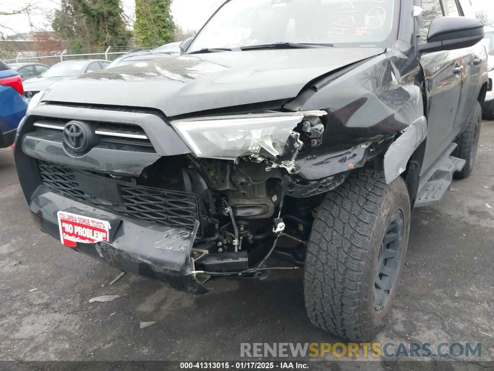 6 fotografías del automóvil dañado JTEMU5JR6M5855676 TOYOTA 4RUNNER 2021