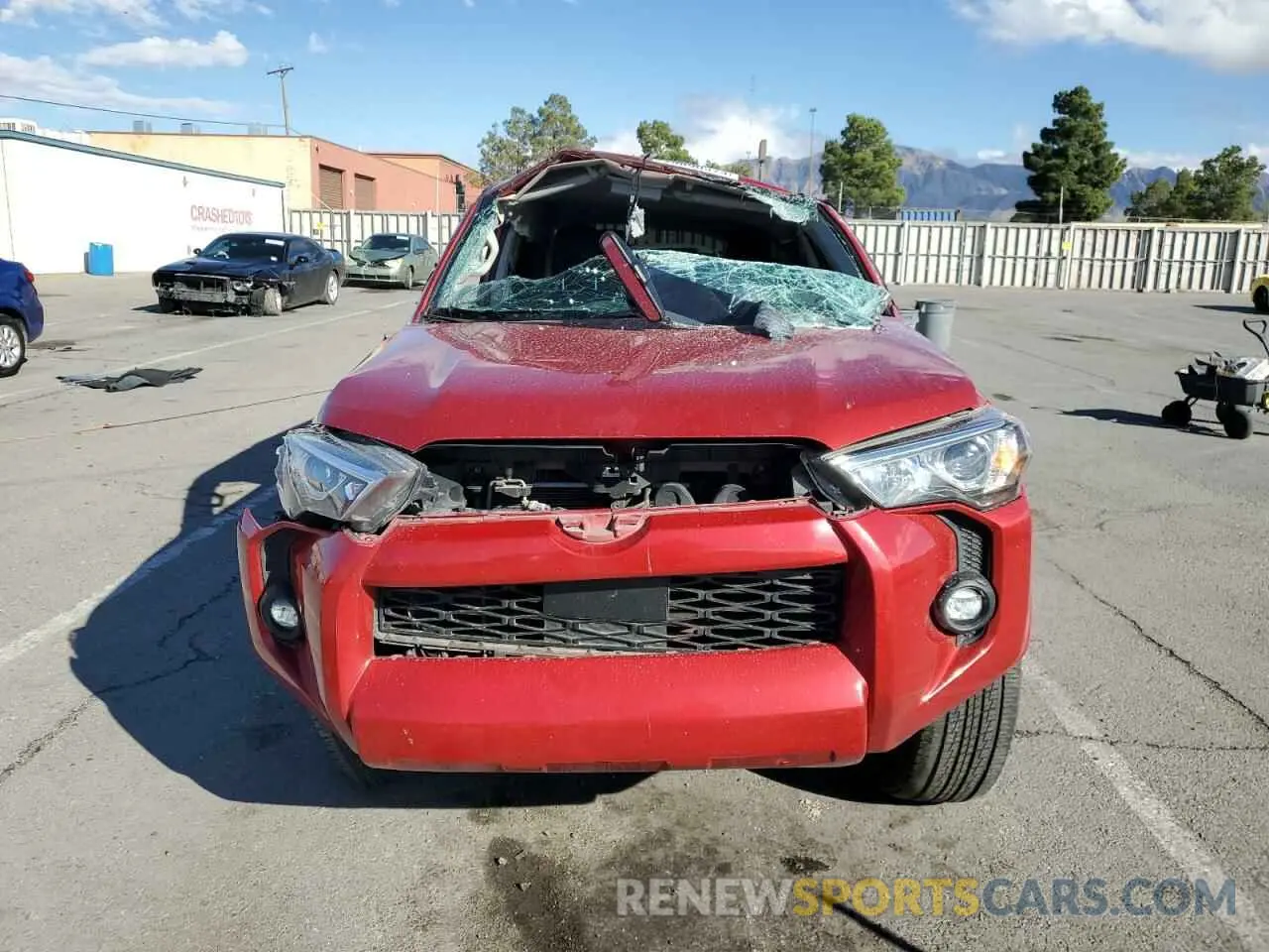 5 fotografías del automóvil dañado JTEMU5JR6M5882196 TOYOTA 4RUNNER 2021