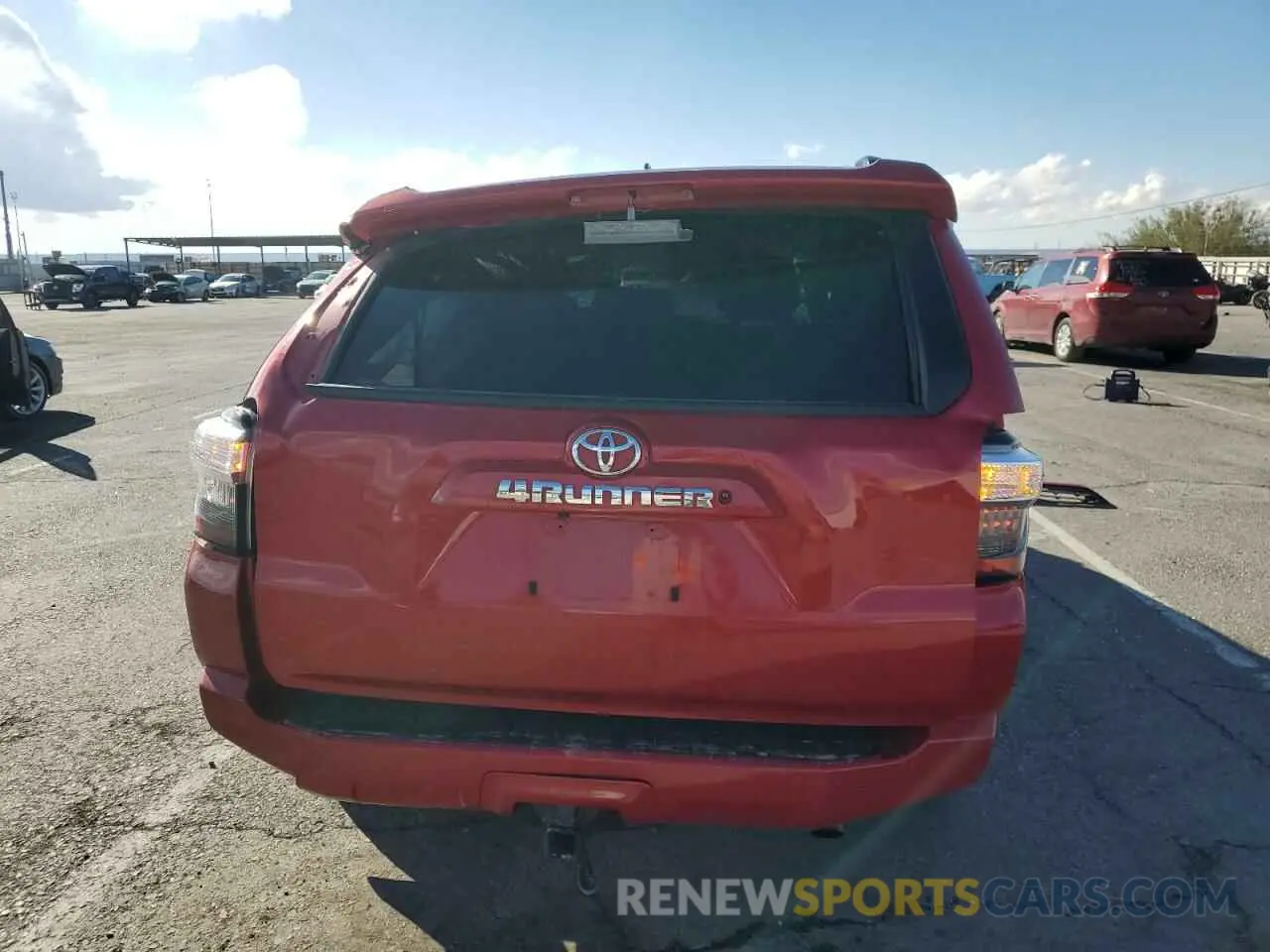 6 fotografías del automóvil dañado JTEMU5JR6M5882196 TOYOTA 4RUNNER 2021