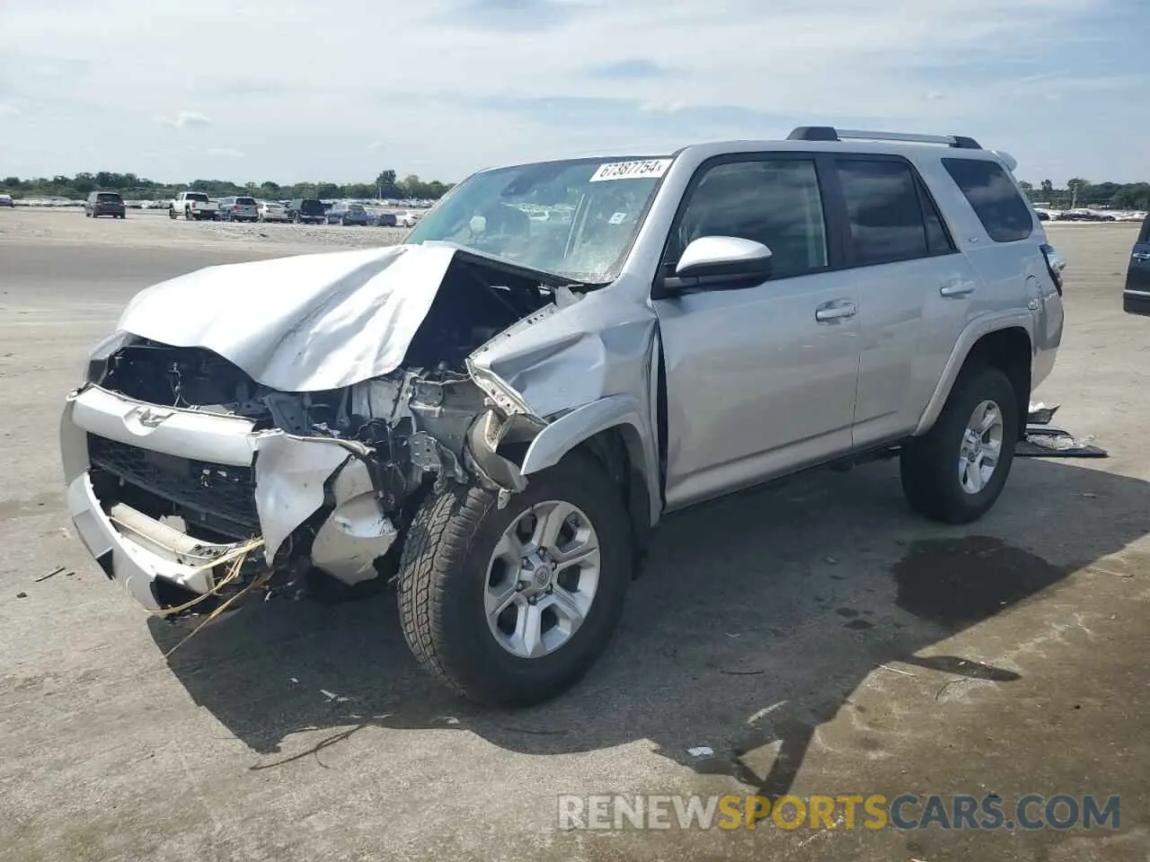 1 fotografías del automóvil dañado JTEMU5JR7M5875385 TOYOTA 4RUNNER 2021