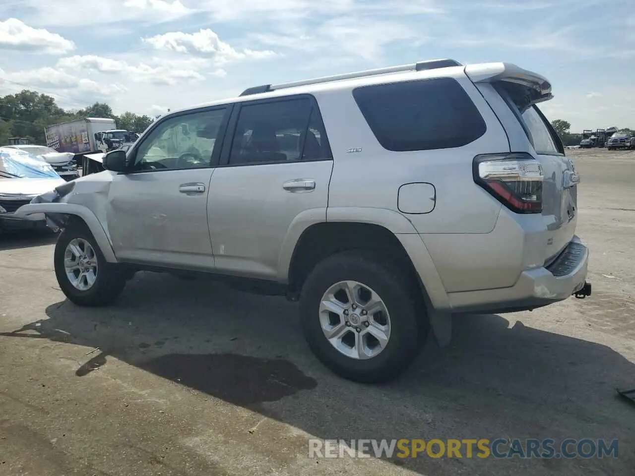 2 fotografías del automóvil dañado JTEMU5JR7M5875385 TOYOTA 4RUNNER 2021