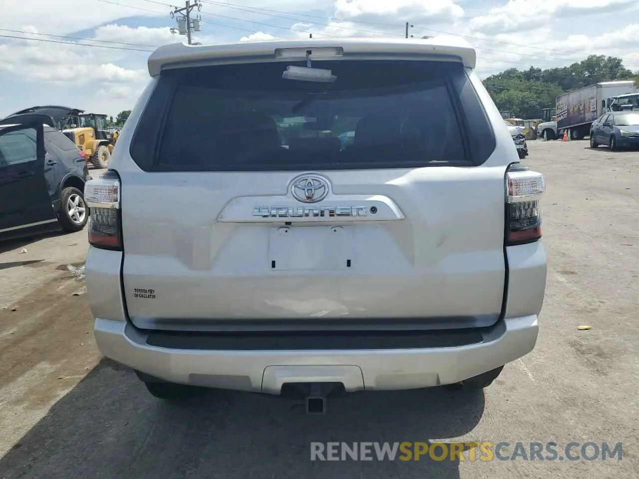 6 fotografías del automóvil dañado JTEMU5JR7M5875385 TOYOTA 4RUNNER 2021