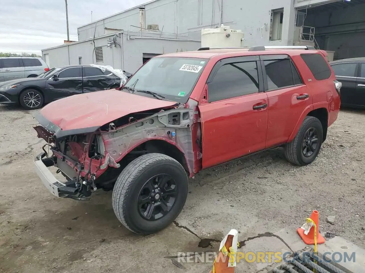 1 fotografías del automóvil dañado JTEMU5JR7M5933513 TOYOTA 4RUNNER 2021