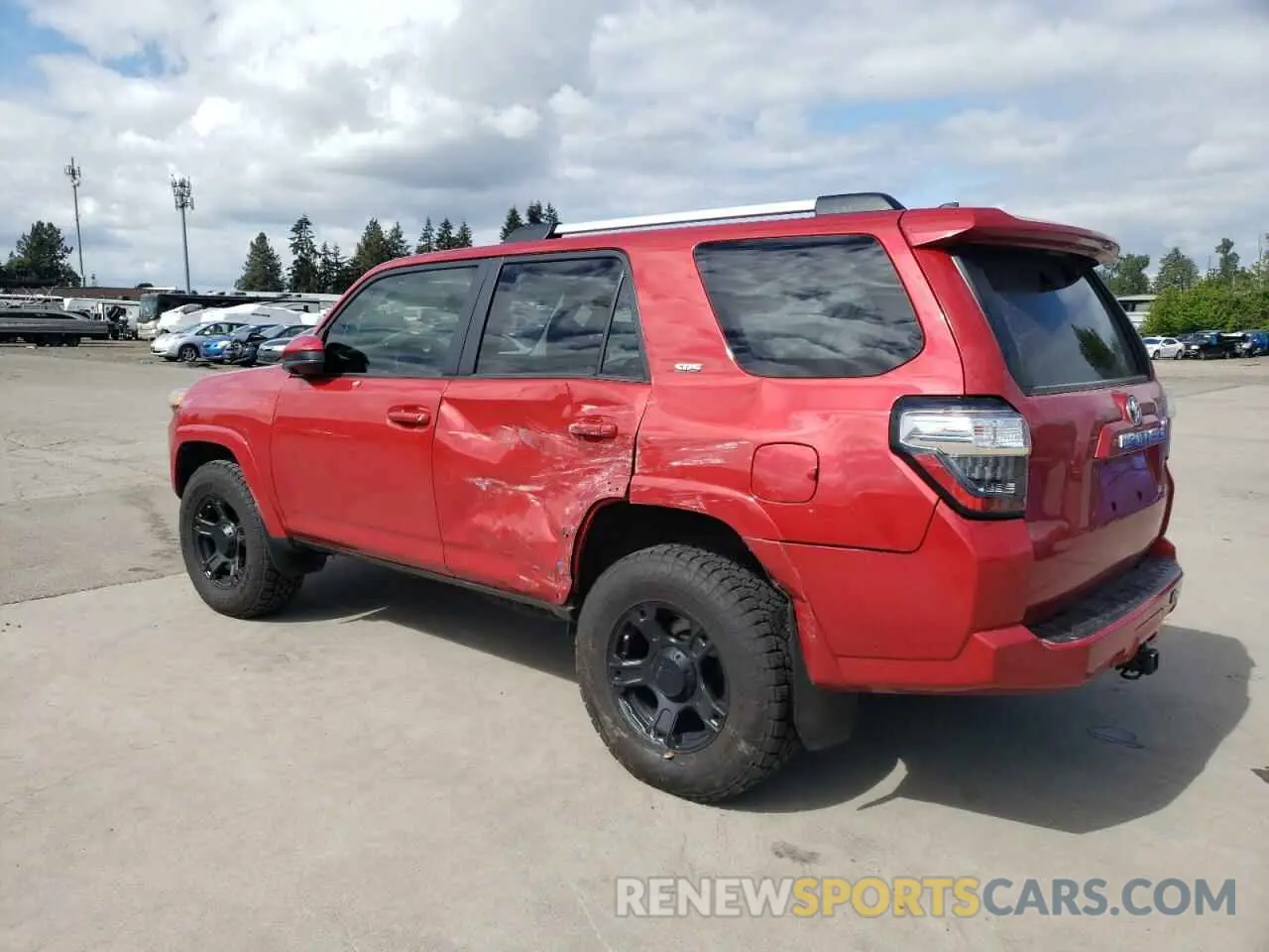 2 fotografías del automóvil dañado JTEMU5JR7M5949159 TOYOTA 4RUNNER 2021