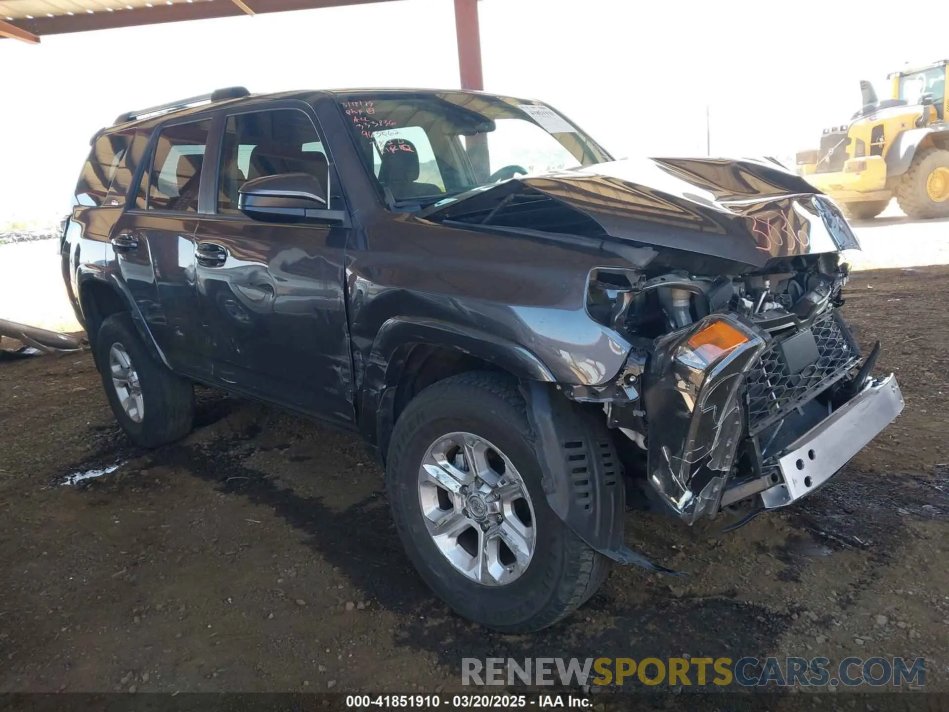 1 fotografías del automóvil dañado JTEMU5JR7M5963062 TOYOTA 4RUNNER 2021