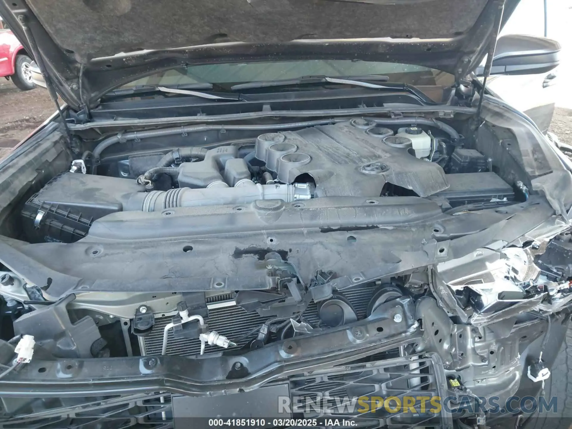 10 fotografías del automóvil dañado JTEMU5JR7M5963062 TOYOTA 4RUNNER 2021