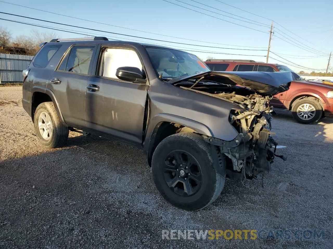 4 fotografías del automóvil dañado JTEMU5JR8M5866355 TOYOTA 4RUNNER 2021